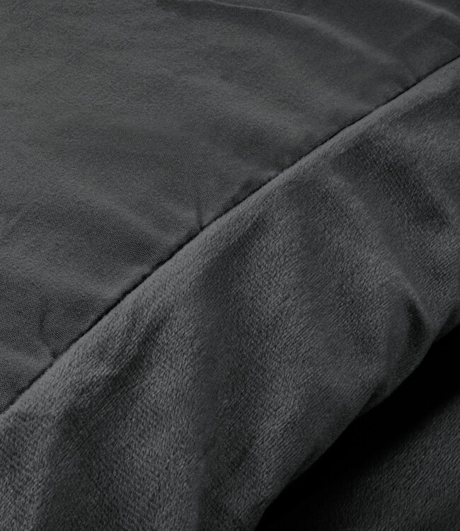 Velvet Uni Dekbedovertrek Antraciet 200 x 220