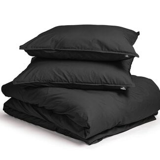 Primaviera Deluxe Egyptian cotton plain duvet cover black 240 × 200/260 cm