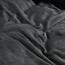Velvet Uni Dekbedovertrek Antraciet 200 x 220