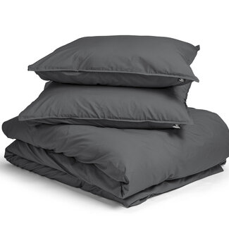 Primaviera Deluxe Egyptisch katoenen uni dekbedovertrek antraciet 240 x 200/260