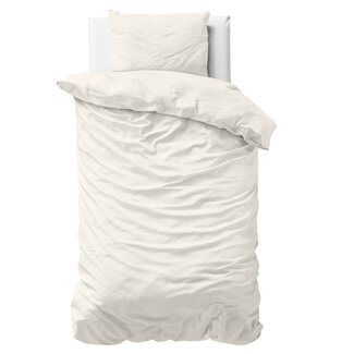 Primaviera Deluxe Uni Satijn Dekbedovertrek Crème 140 x 200/220