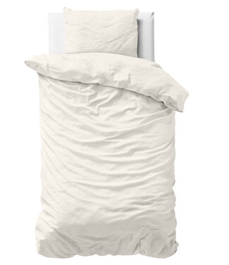 Primaviera Deluxe Uni Satijn Dekbedovertrek Crème 140 x 200/220