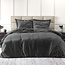 Velvet Uni Dekbedovertrek Antraciet 200 x 220