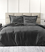 Velvet Uni Dekbedovertrek Antraciet 200 x 220