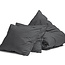 Egyptisch katoenen uni dekbedovertrek antraciet 240 x 200/260
