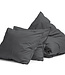 Egyptisch katoenen uni dekbedovertrek antraciet 240 x 200/260