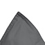 Egyptisch katoenen uni dekbedovertrek antraciet 240 x 200/260