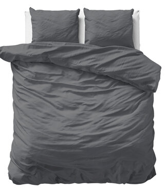 Primaviera Deluxe Uni Satijn Dekbedovertrek Antraciet 200 x 200/220