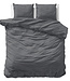 Uni Satijn Dekbedovertrek Antraciet 200 x 200/220