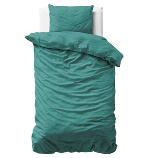 Primaviera Deluxe Uni satin duvet cover dark green 140 × 200/220