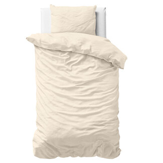 Primaviera Deluxe Uni Satin Duvet Cover Sand 140 × 200/220