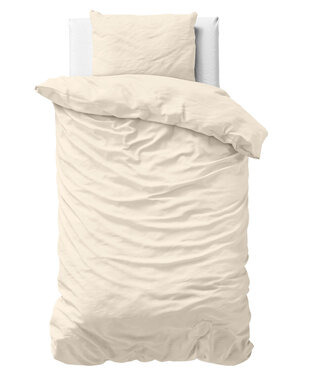 Primaviera Deluxe Uni Satijn Dekbedovertrek Zand 140 x 200/220