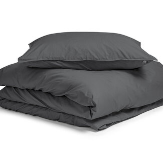 Primaviera Deluxe Egyptisch Katoen Uni Dekbedovertrek Antraciet 140 x 200/260