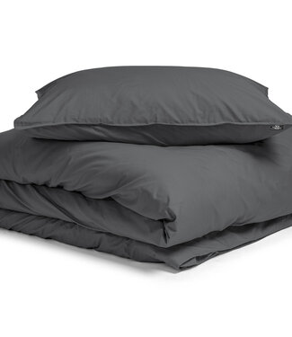 Primaviera Deluxe Egyptisch Katoen Uni Dekbedovertrek Antraciet 140 x 200/260