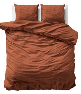 Primaviera Deluxe Uni Satijn Dekbedovertrek Bruin 200 x 200/220