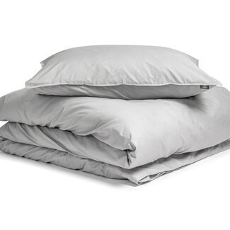 Primaviera Deluxe Egyptisch katoenen uni dekbedovertrek grijs 140 x 200/260