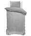 Velvet Uni Dekbedovertrek Grijs 140 x 220