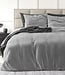 Velvet Effen Dekbedovertrek Grijs 240 x 220