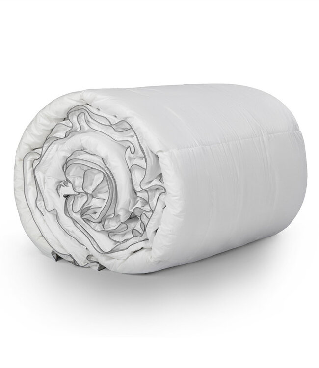 Percale Katoen Touch 4-seizoenen dekbed wit - 200x220 cm
