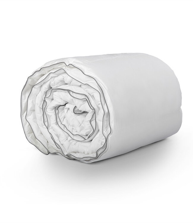 Percale Katoen-gevoel Eenpersoonsdekbed Wit - 200x200