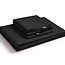Primaviera Deluxe Egyptian Cotton Uni Duvet Cover Black 200 × 200/260