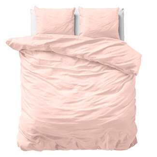 Primaviera Deluxe Effen satijnen dekbedovertrek roze 240 x 200/220