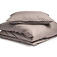 Egyptisch katoen effen dekbedovertrek taupe 140 x 200/260