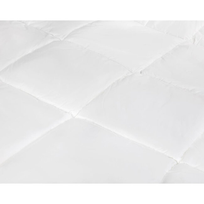 Percale Katoen-gevoel Eenpersoonsdekbed Wit - 200x200