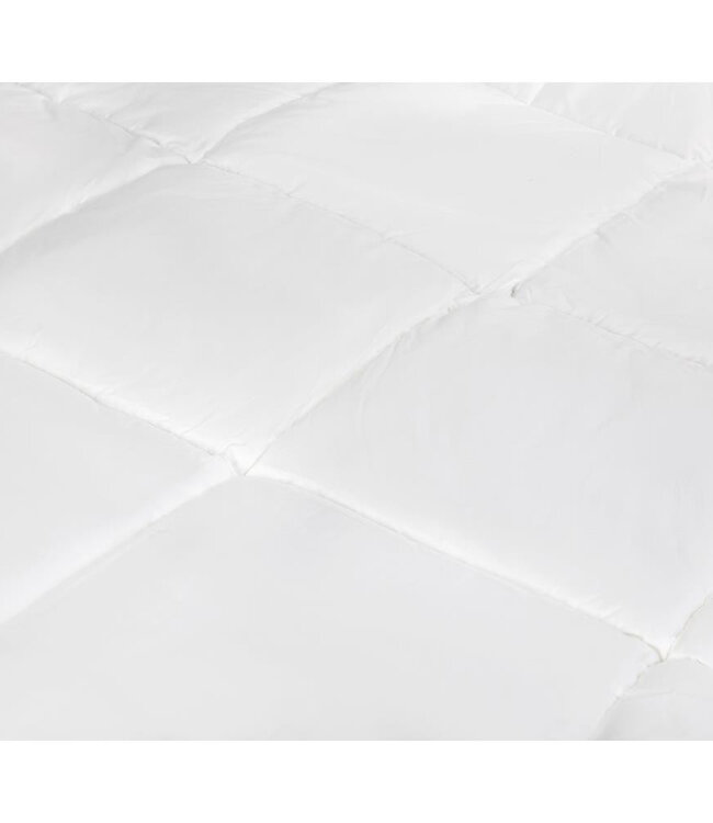 Percale Katoen-gevoel Eenpersoonsdekbed Wit - 200x200