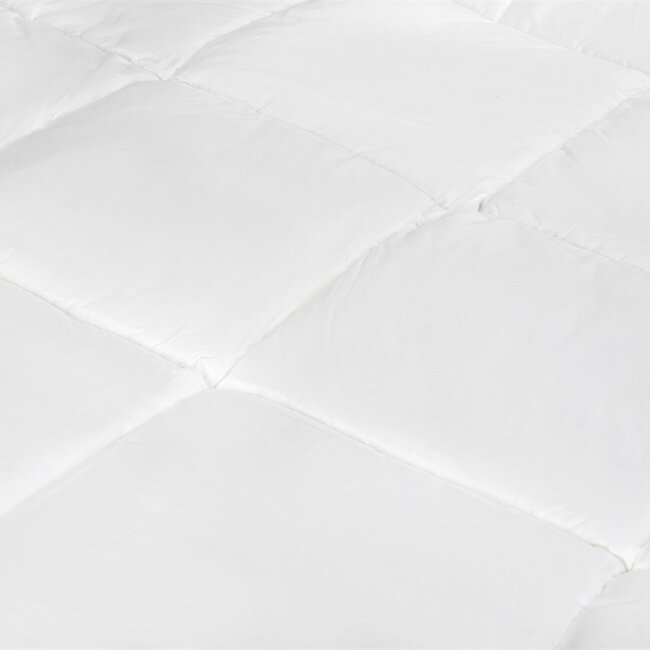 Percale Katoen Touch Eenpersoons Dekbed Wit - 240x200