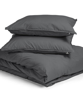 Primaviera Deluxe Egyptisch Katoen Uni Dekbedovertrek Antraciet 200 x 200/260