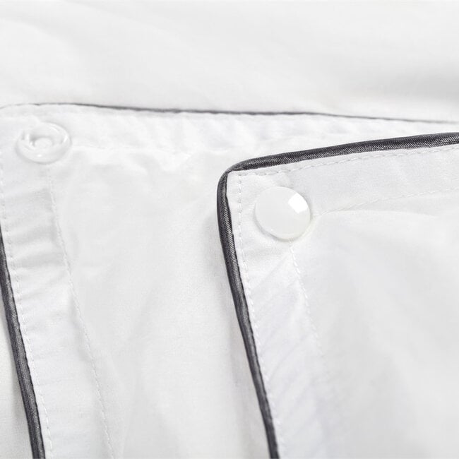 Percale Katoen Touch 4-seizoenen dekbed wit - 200x220 cm