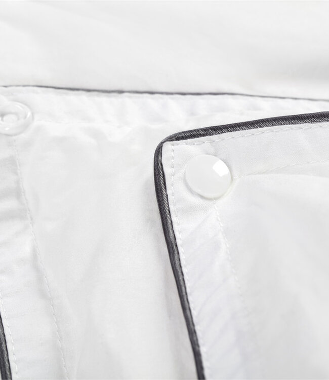 Percale Katoen Touch 4-seizoenen dekbed wit - 200x220 cm