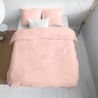 Primaviera Deluxe Uni satijnen dekbedovertrek roze 200 x 200/220
