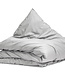Egyptisch katoenen uni dekbedovertrek grijs 140 x 200/260