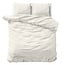 Primaviera Deluxe Uni-Satin-Bettbezug, cremefarben, 240 × 200/220