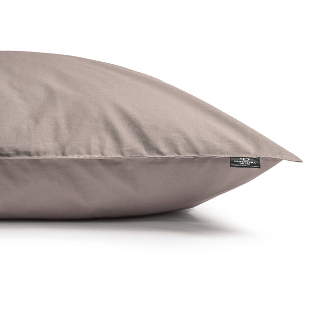 Egyptisch katoen effen dekbedovertrek taupe 140 x 200/260