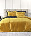Velvet uni dekbedovertrek goud 240 x 220 cm