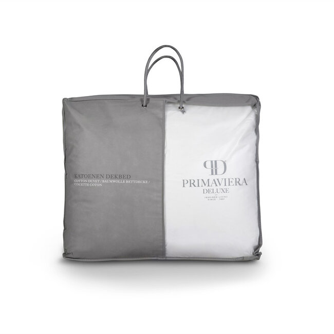 Percale Katoen Touch 4-seizoenen dekbed wit - 200x220 cm