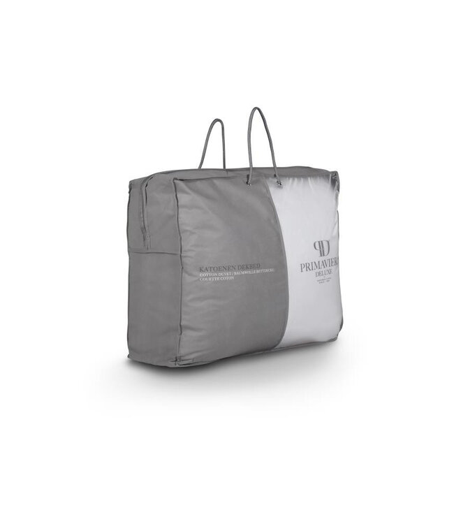 Percale Katoen Touch Eenpersoons Dekbed Wit - 240x200