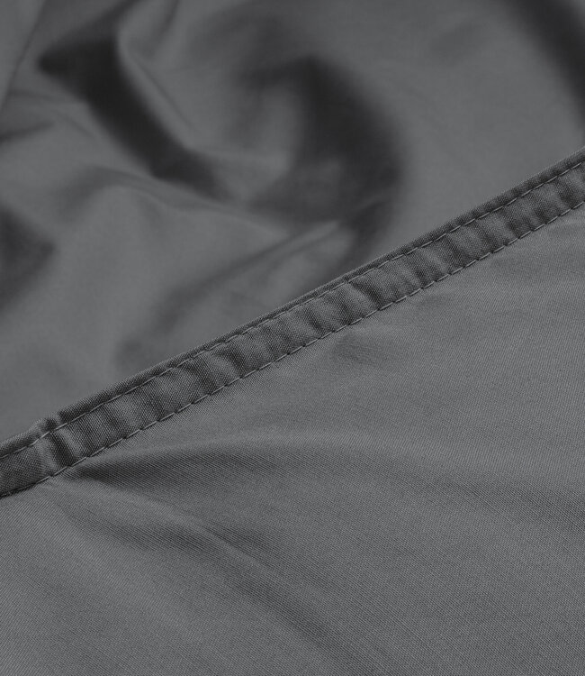 Egyptisch Katoen Uni Dekbedovertrek Antraciet 140 x 200/260