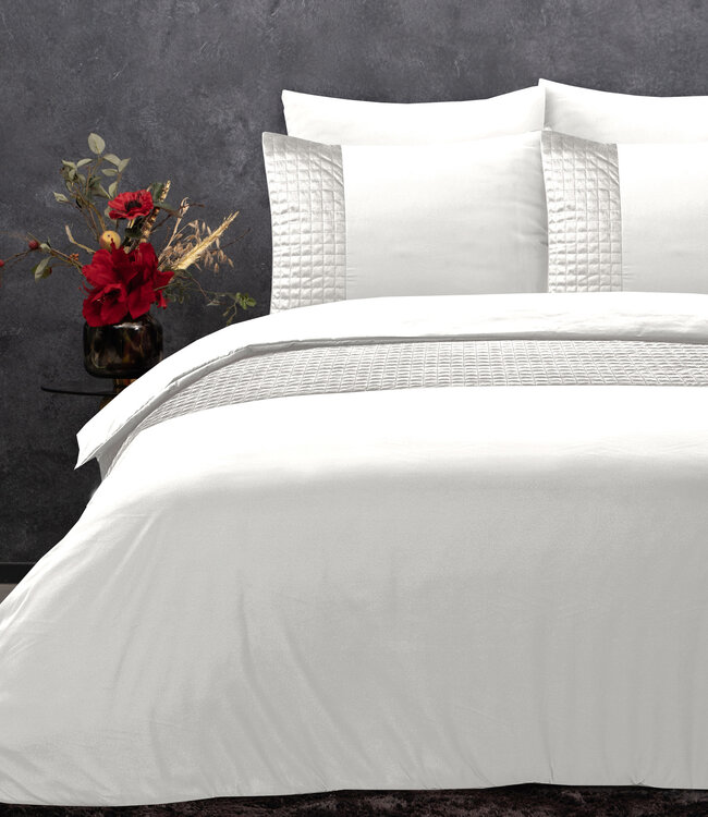 Fluwelen band wit 200 x 220