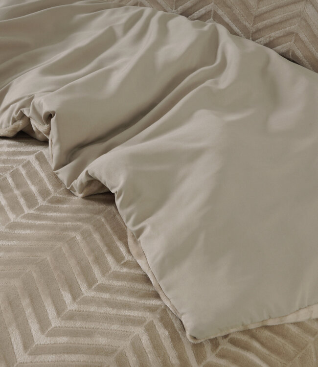 Visgraat Teddy Taupe 240 x 200/220