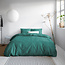 Effen satijnen dekbedovertrek donkergroen 240 x 200/220