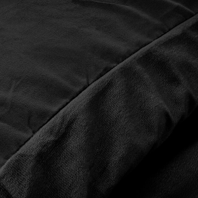 Sleeptime Plain velvet duvet cover black 140 × 220
