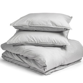 Primaviera Deluxe Egyptisch katoen uni dekbedovertrek grijs 200 x 200/260