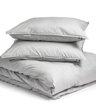 Primaviera Deluxe Egyptisch katoen uni dekbedovertrek grijs 200 x 200/260