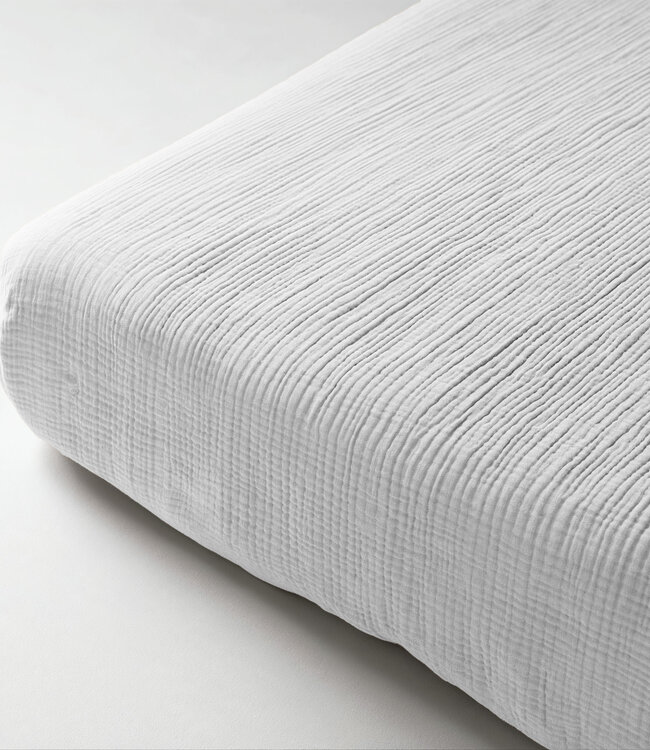 Mousseline wit 160 x 200 + 30