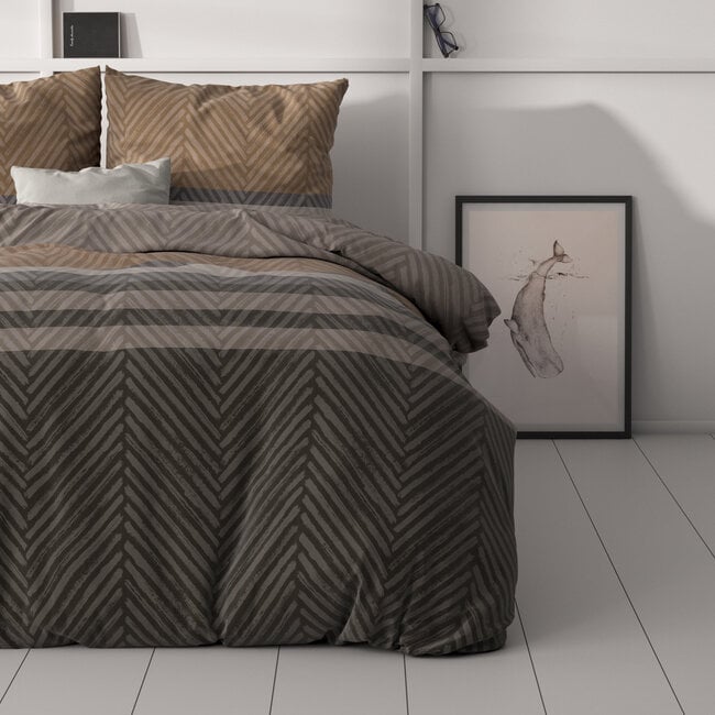 Sleeptime Ezgi Brown 200 × 220 - Duvet Cover