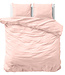 Uni satijnen dekbedovertrek roze 200 x 200/220